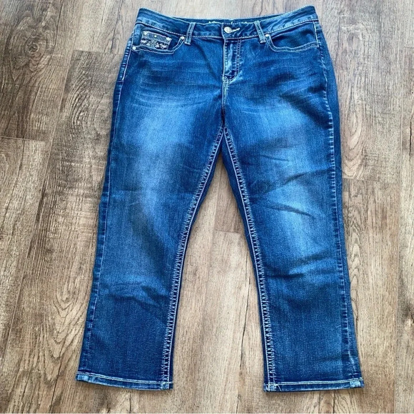 Vintage New Directions Weekend Capris Jeans Size 10 Lightweight - Picture 5 of 13